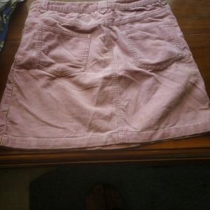 Girls smart pink denim skirt